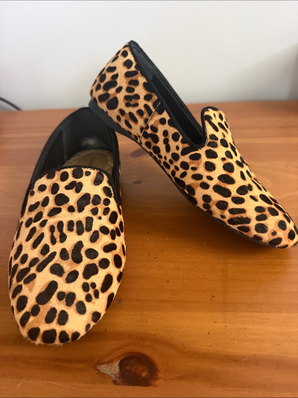 Birdies The Starling Leopard Print Women's Loafers - Tan & Black